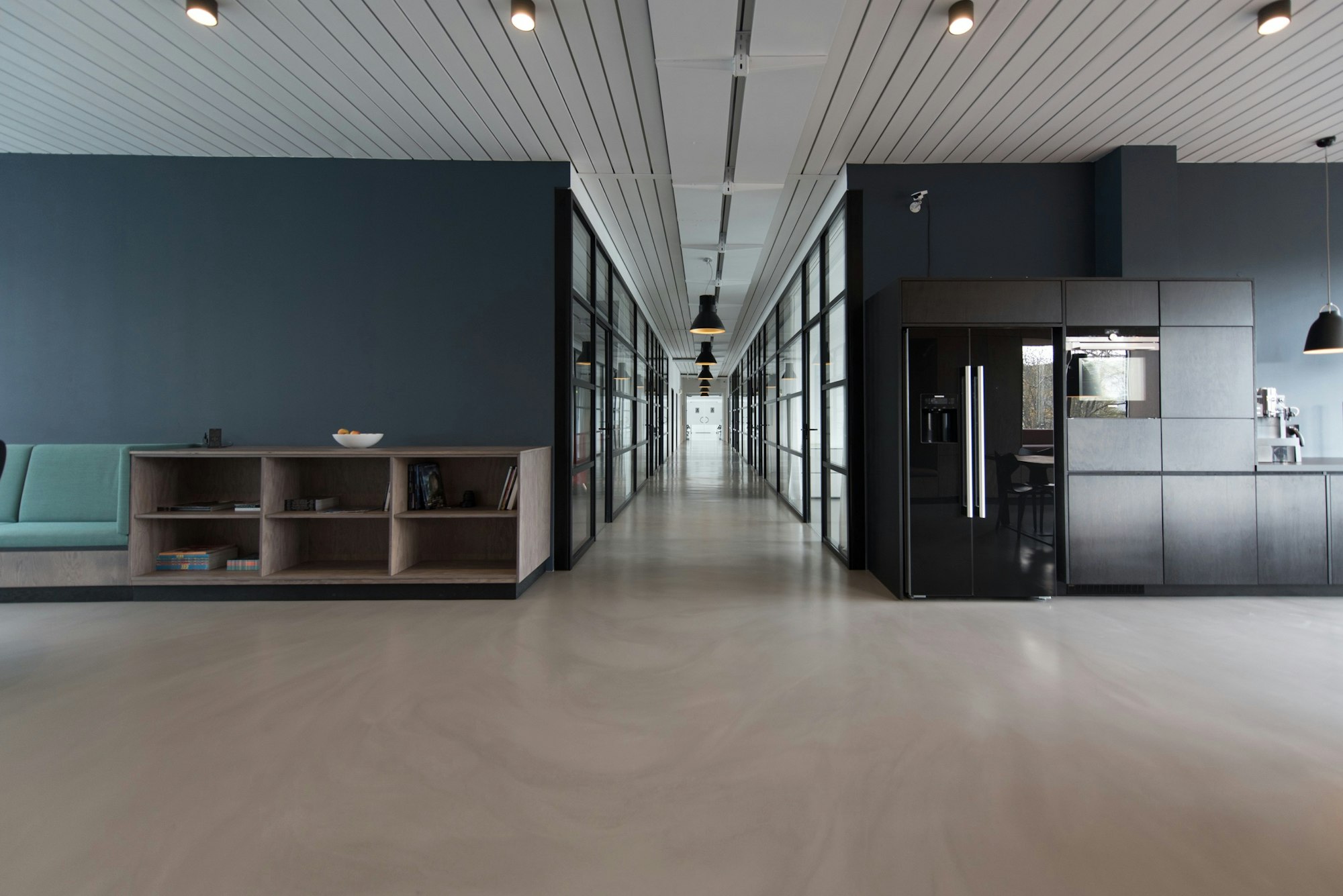 Quiet contemporary office interior